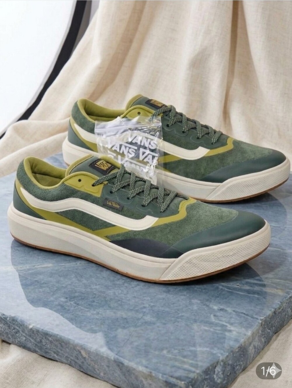 Vans Ultrarange 2.0 RW Kelp Green Marshmallow Men’s 12 Women’s 13.5 New